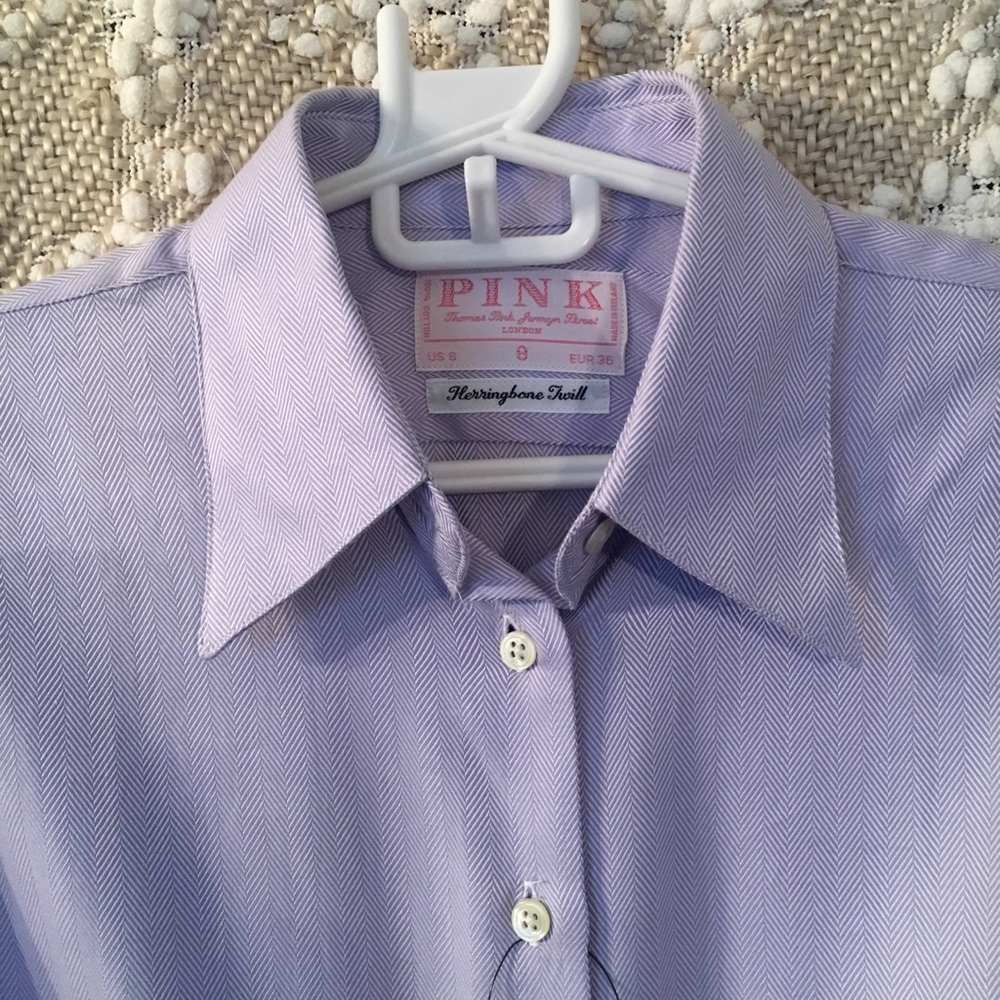 Pink by {Thomas Pink London} button up shirt sz 8
